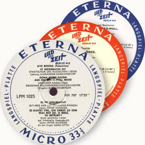 Etiketten, Bild-Schallplatten, Hüllen, Label